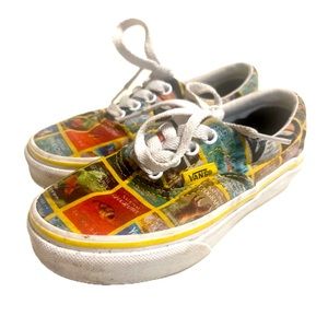 VANS National Geographic Lace Up Sneakers/Shoes - size 11.5 kids